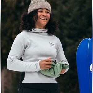 Women's Burton [ak] Helium Power Grid Pullover Fleece